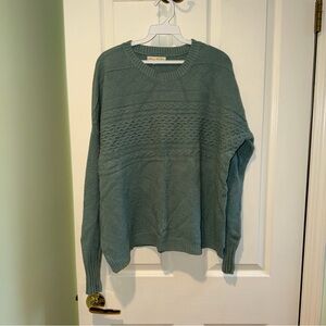 Staring at Stars Crewneck Sweater in Dusty Teal